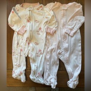 Carters 6 month girl sleepers